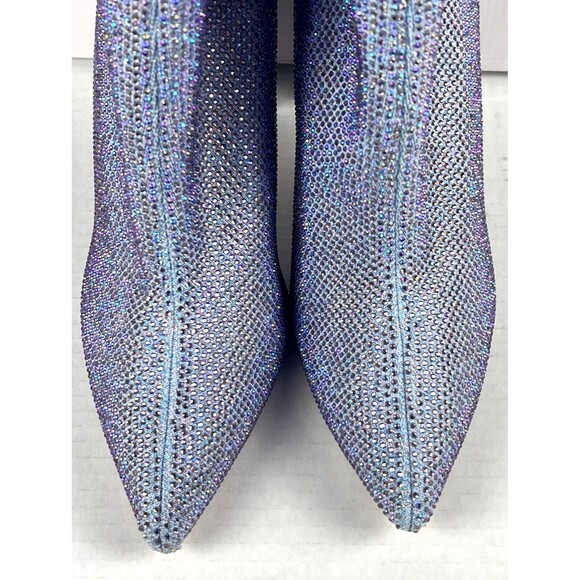 ALDO Deludith Boots Womens 8.5 Purple Heel Holiday Party Booties Chic Gift Ready - Picture 8 of 15